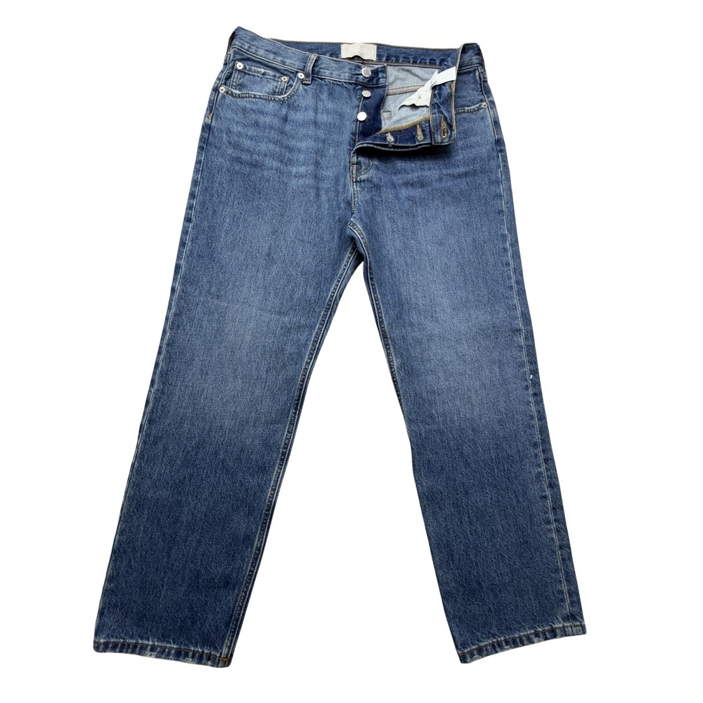 Everlane The Relaxed Straight Jeans Mens 30x30 Blue Organic Cotton Denim